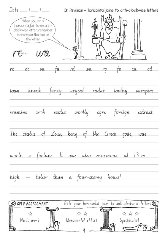red writing meaning free handwriting worksheets australia